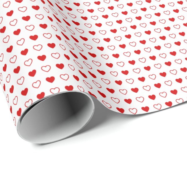 Hearts Wrapping Paper (Roll Corner)