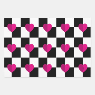 Hearts Wrapping Paper Sheets