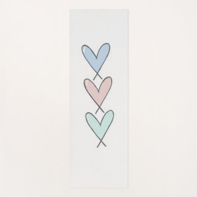 Hearts Yoga Mat (Front)