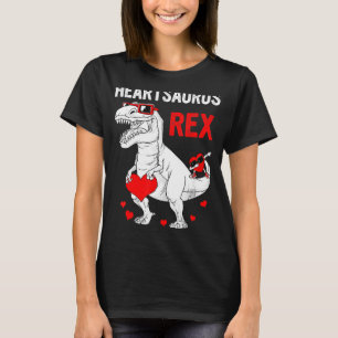 Heartsaurus Rex Dab Heart Dino Toddler Boys Valent T-Shirt