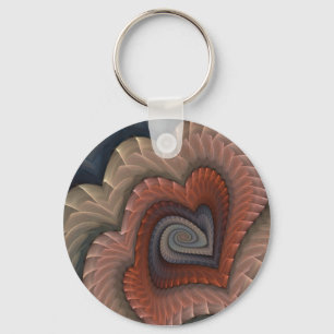 Heartsick Abstract Key Ring