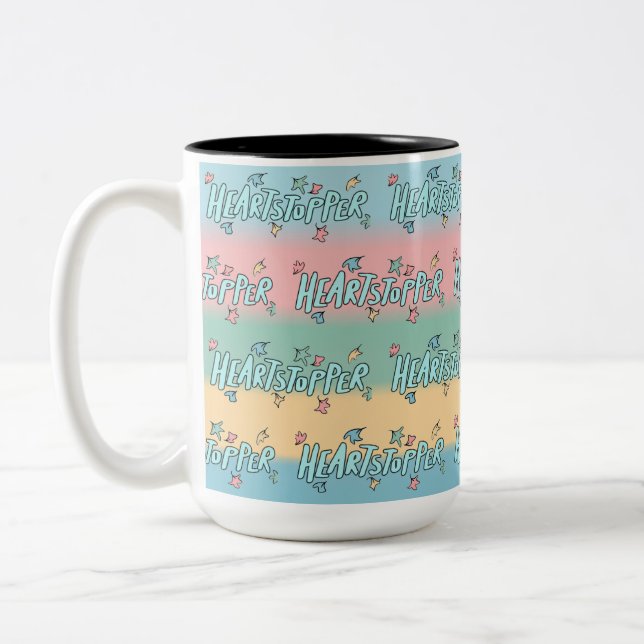 Heartstopper Colourful Two-Tone Coffee Mug (Left)