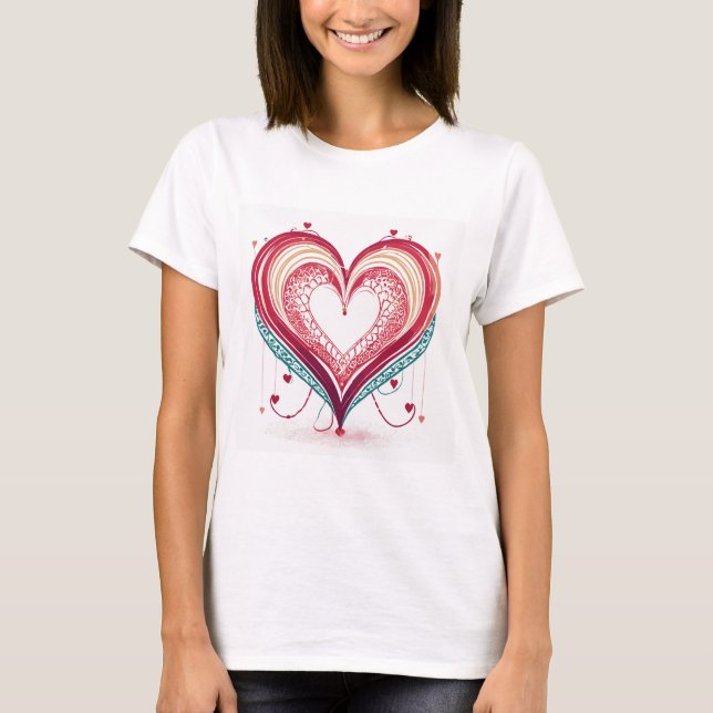 Heartstrings Harmony Tee Velentine Day T-shirt (Front)