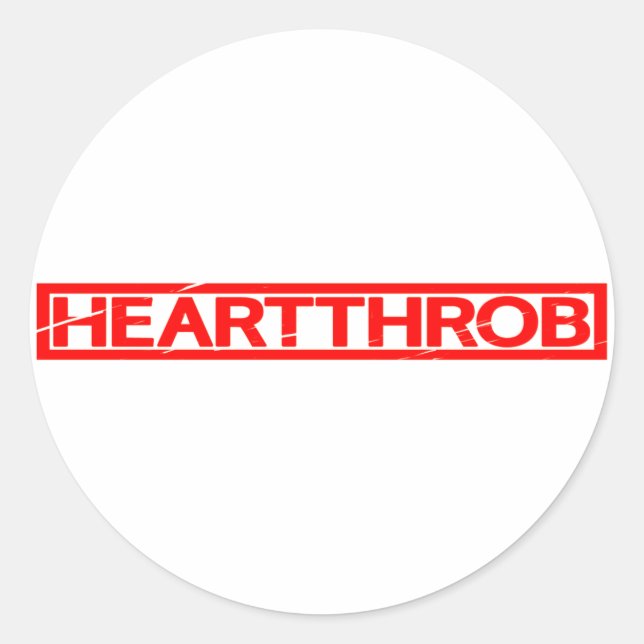 Heartthrob Stamp Classic Round Sticker (Front)