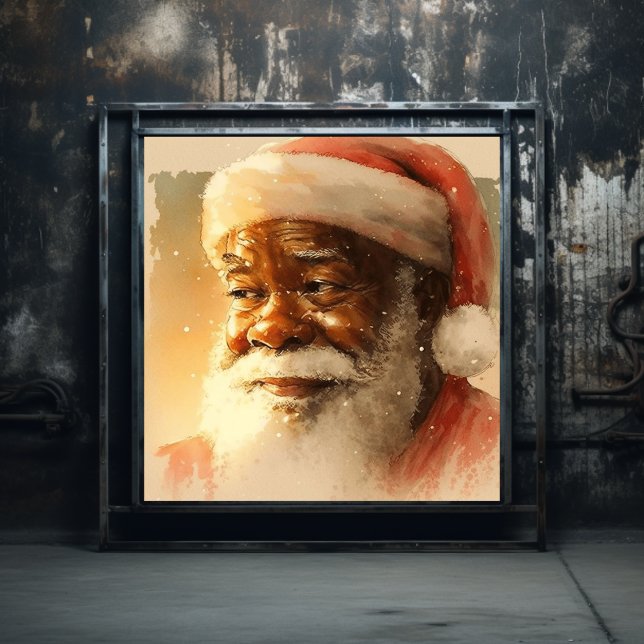 Heartwarming Black Santa Poster (Creator Uploaded)