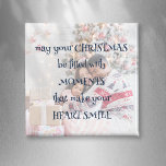 Heartwarming Christmas Saying Photo Overlay Magnet<br><div class="desc">Heartwarming Christmas Saying Photo Overlay Navy Text. A warm and cosy Christmassy quote overlaid onto your favourite photo tinted in the background. May Your Christmas be filled with Moments that make your Heart Smile is in a whimsical navy blue script and can be personalised if you wish. Text colour and...</div>