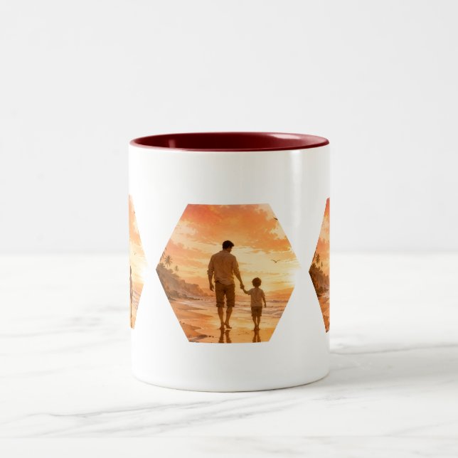 Heartwarming Family Sunset Coffee Cup Gift (Center)