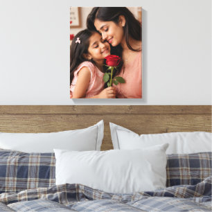 Heartwarming Floral Personalised Gift Canvas Print