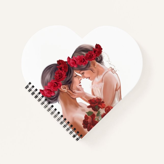 Heartwarming Floral Personalised Gift Notebook (Front)