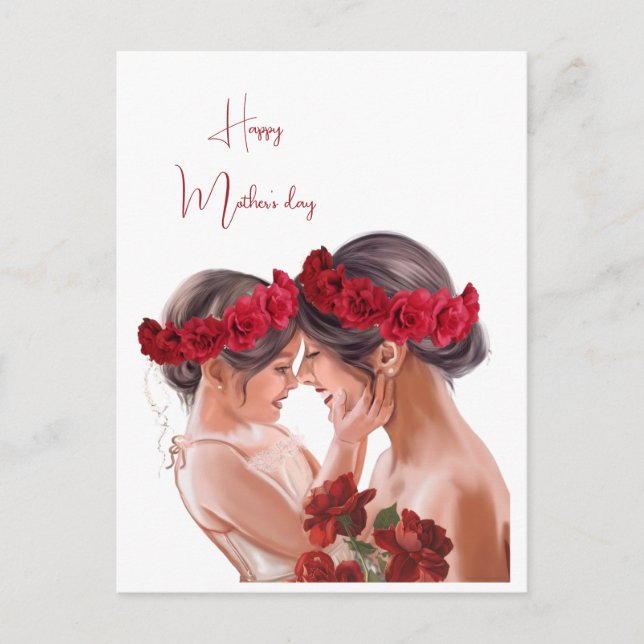 Heartwarming Floral Personalised Gift Postcard (Front)