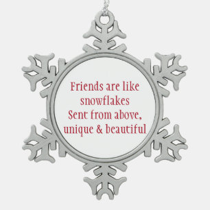 Heartwarming friendship Christmas ornament