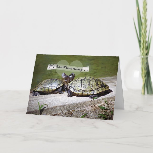 Heartwarming Friendship, Two Turtles Card (Front)