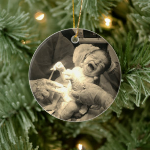 Heartwarming hospital newborn photo Christmas tree Ceramic Tree Decoration