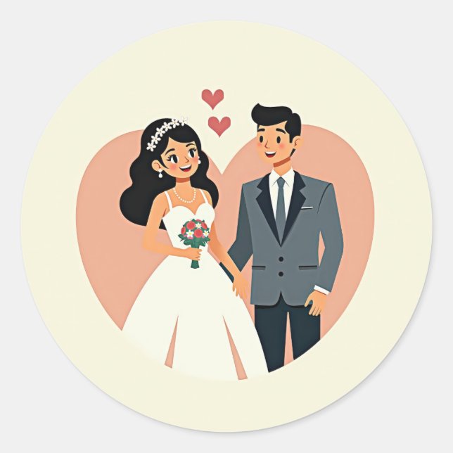Heartwarming Wedding Stickers (Front)
