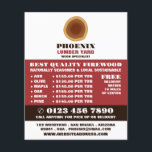 Heartwood Logo, Lumber/Timber/Wood Yard Advert Flyer<br><div class="desc">Heartwood Logo,  Lumber/Timber/Wood Yard Advertising Flyer by The Business Card Store.</div>