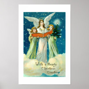 Hearty Christmas greeting Poster