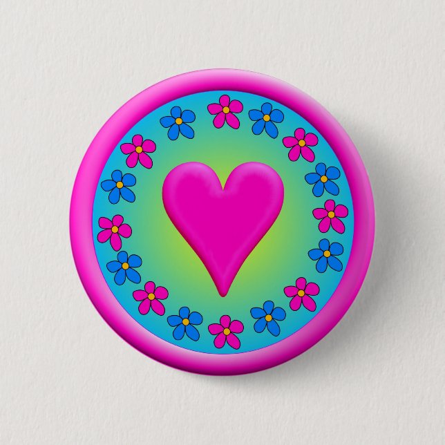 Hearty Fact 6 Cm Round Badge (Front)