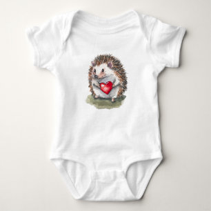 Hearty Hedgehog Baby Bodysuit