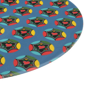 Hearty Portuguese Christmas baunle pattern Cutting Board