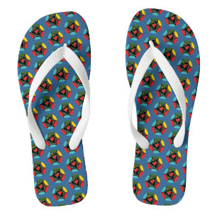 Hearty Portuguese Christmas baunle pattern Jandals
