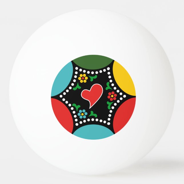 Hearty Portuguese Christmas Party and Gifts Ping Pong Ball (Front)