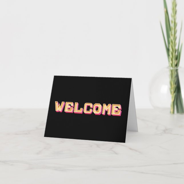 Hearty Welcome To The Guest Postcard (Front)
