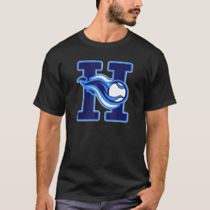 Heat Baseball Dark Blue H T-Shirt