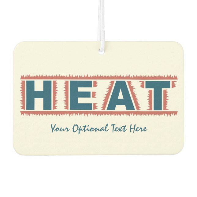 HEAT custom car air freshner Freshener (Front)