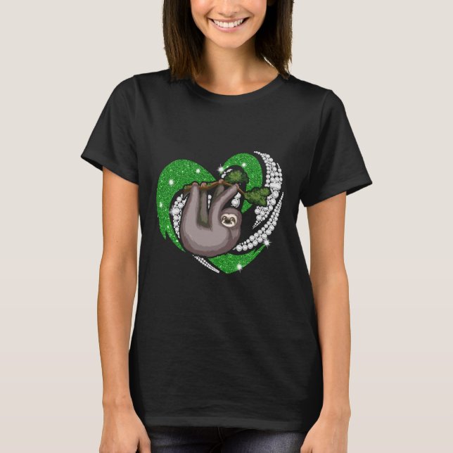 Heat Diamond Sloth T-Shirt (Front)