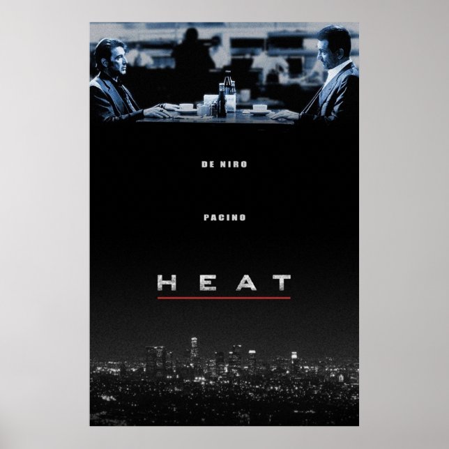 Heat directed by Michael Mann Robert De Niro Al  Poster (Front)