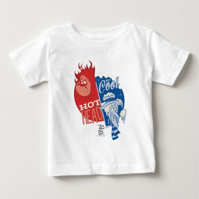 Heat Miser Hot Head & Snow Miser Mr. Cool Baby T-Shirt (Front)