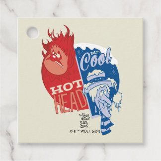 Heat Miser Hot Head & Snow Miser Mr. Cool Favour Tags