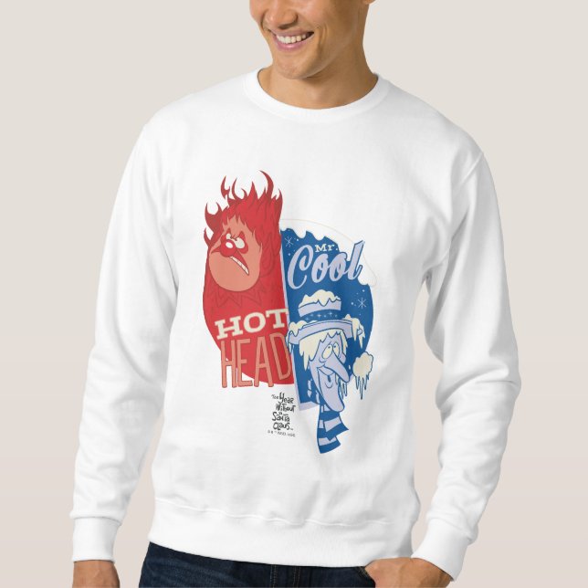 Heat Miser Hot Head & Snow Miser Mr. Cool Sweatshirt (Front)