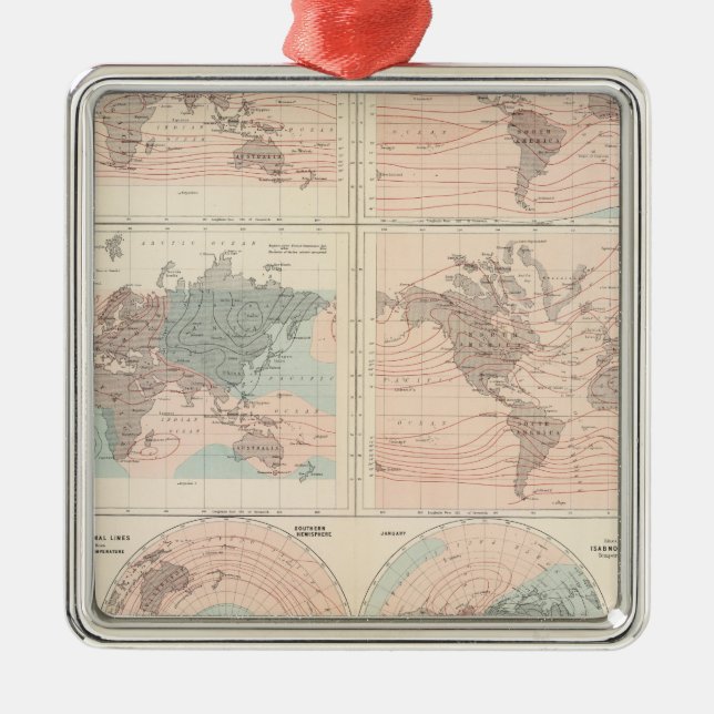 Heat over globe metal tree decoration (Front)