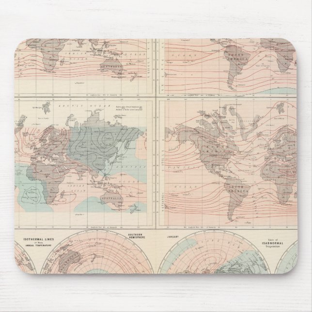 Heat over globe mouse pad (Front)