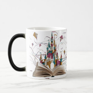 Heat Reveal Whimsical Book Page Art Magic Mug