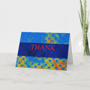 Heat Seeking Design Blank Inside Thank You Cards