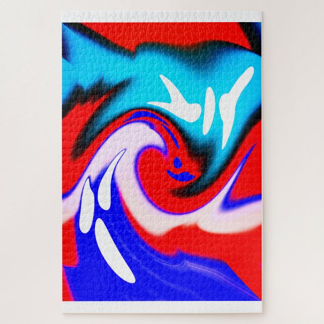 Heat wave art jigsaw puzzle (Vertical)