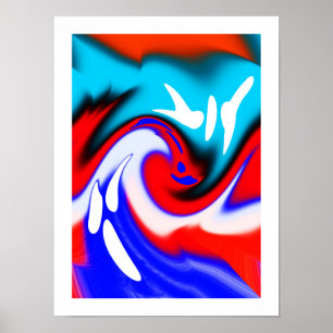Heat wave art poster