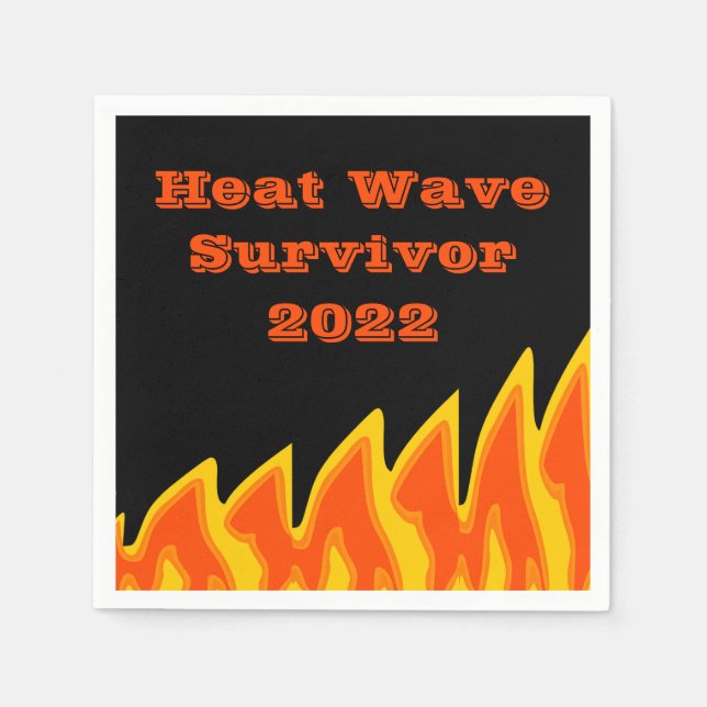 Heat Wave Survivor 20212 Napkins (Front)