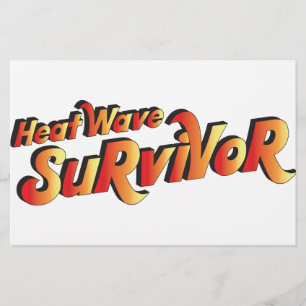 Heat Wave Survivor Stationery