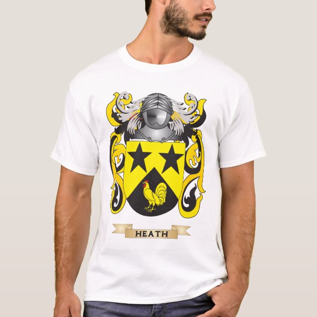 Heath Coat of Arms (Family Crest) T-Shirt (Front)