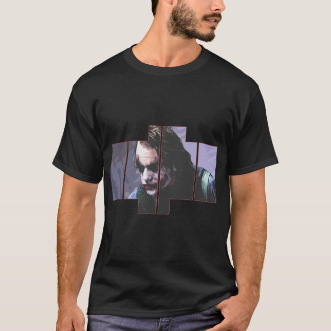 Heath Ledger Joker Movie Character T-Shirt (Front)