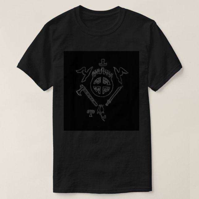 Heathen Pride Black T-shirt (Design Front)