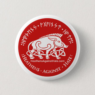 Heathens Against Hate 6 Cm Round Badge