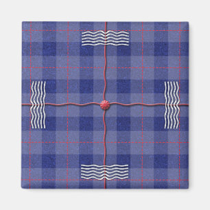 Heather Blue Plaid Magnet