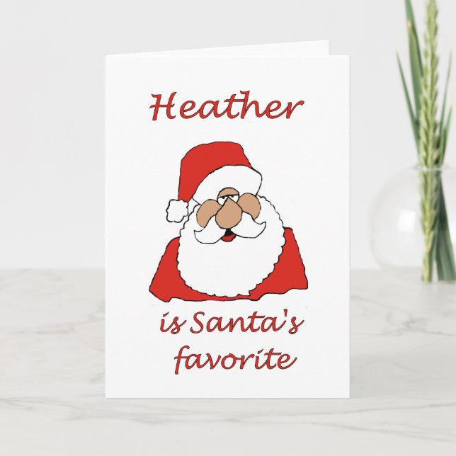 heather Christmas Holiday Card (Front)