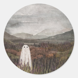 Heather Ghost Classic Round Sticker