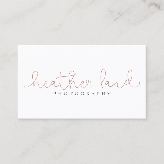 Heather Land Business Card (Front)