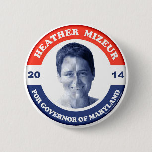 Heather Mizeur Retro Button